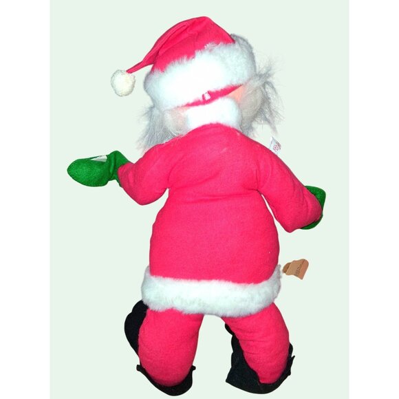 HUGE Vintage Annalee Christmas Santa & Mouse Plush Figurines 18" & 14" Handcraft - Picture 13 of 16